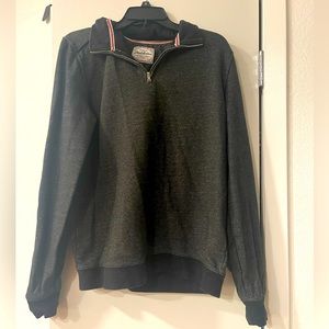 Men’s charcoal Half Zip sweatshirt